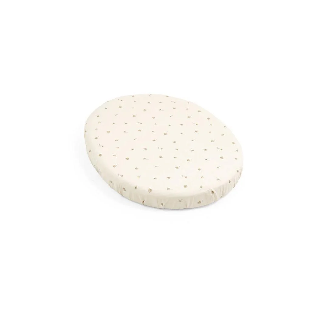 Stokke® Sleepi⢠Mini Fitted Sheet - Flower Ecru Osc
