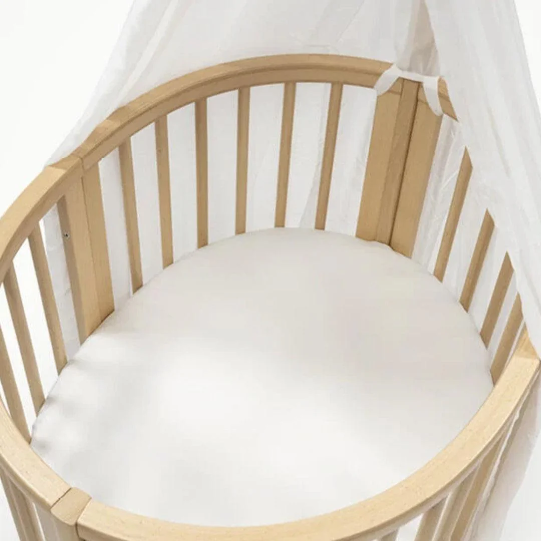 Stokke® Sleepi™ Mini Fitted Sheet - White Ocs - Image 2