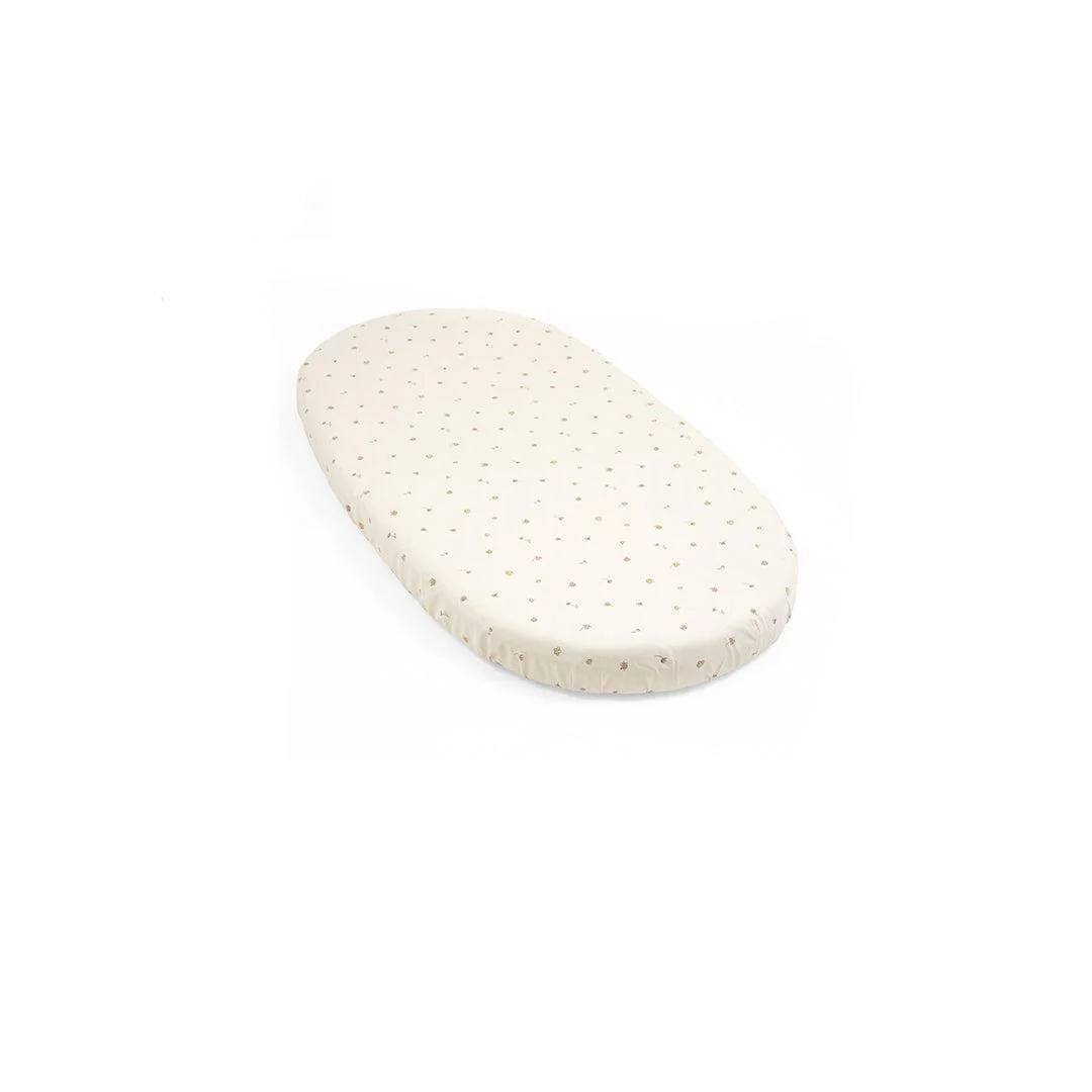 Stokke® Sleepi⢠Bed Fitted Sheet - Flower Ecru Osc