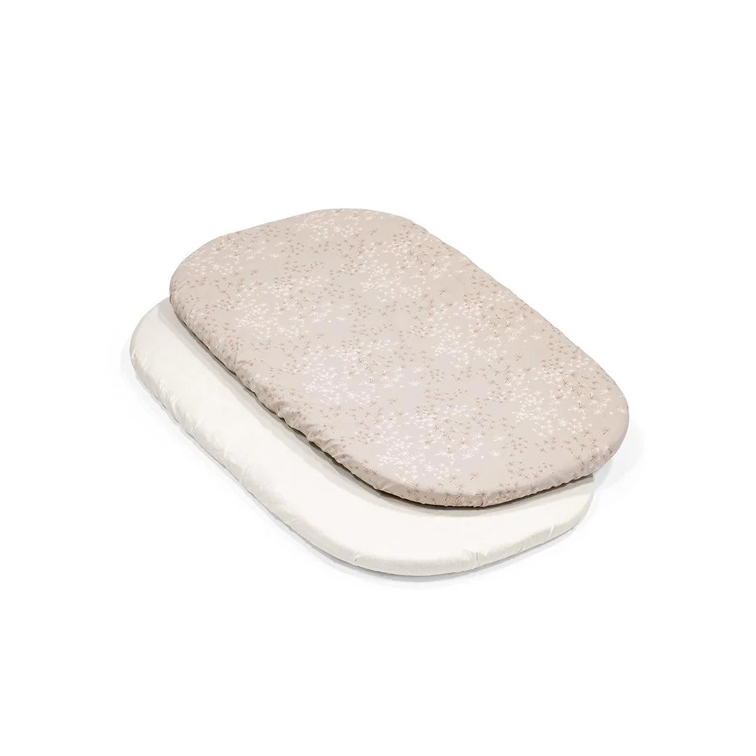 Stokke® Snoozi™ Fitted Sheet - 2 Pack  - Vanilla Dandelion