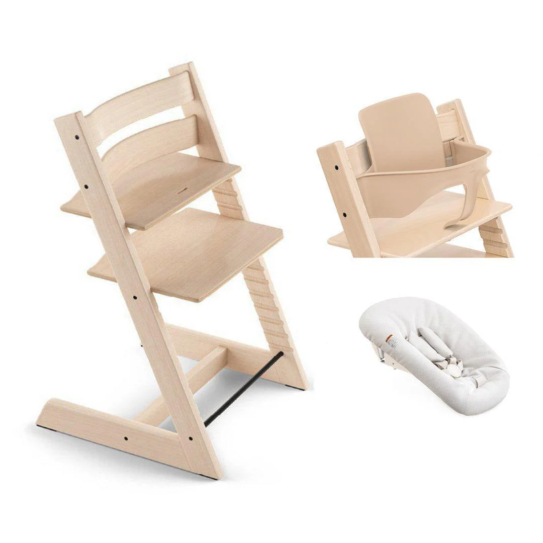 Stokke® Tripp Trapp Highchair Newborn + Baby Set Bundle - Image 19