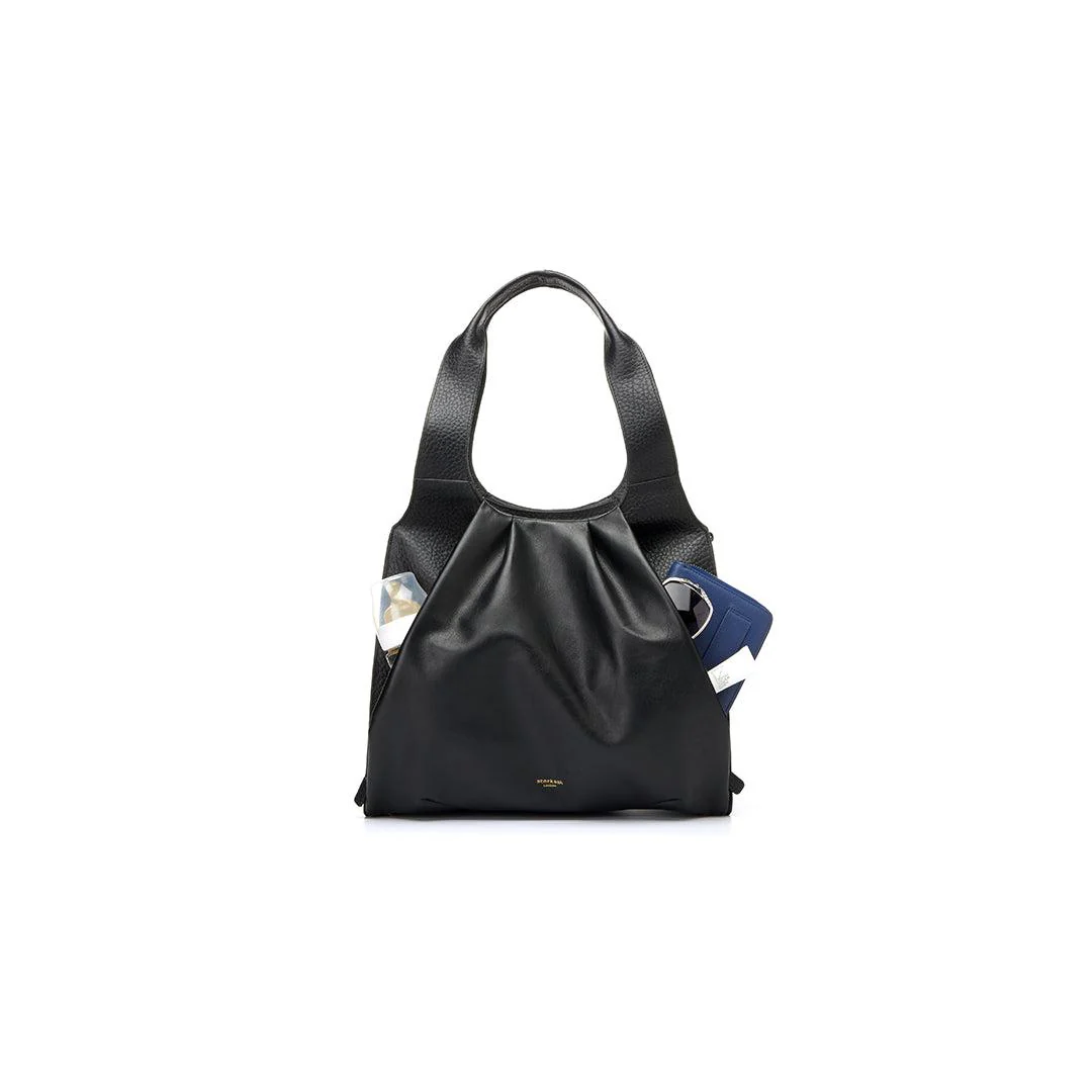 Storksak Kaia Leather Tote Bag - Black - Image 7