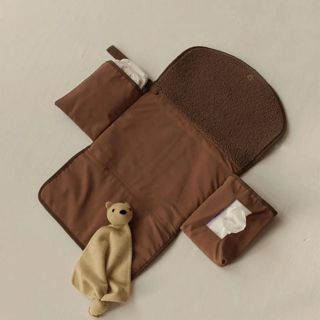 Studio Noos Brown Teddy Changing Mat Plus - Brown - Image 3