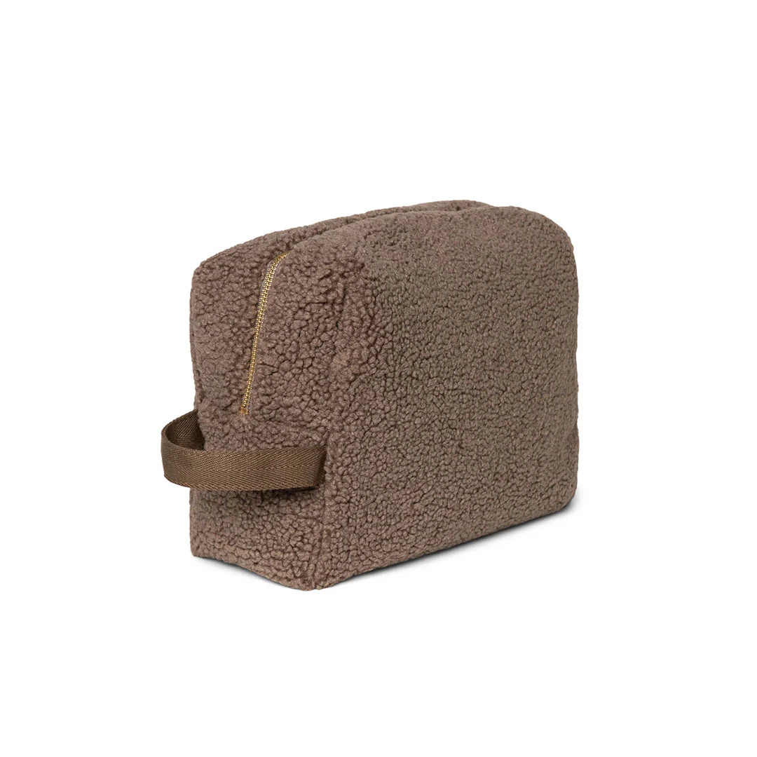 Studio Noos Brown Teddy Toiletry Bag - Brown - Image 6