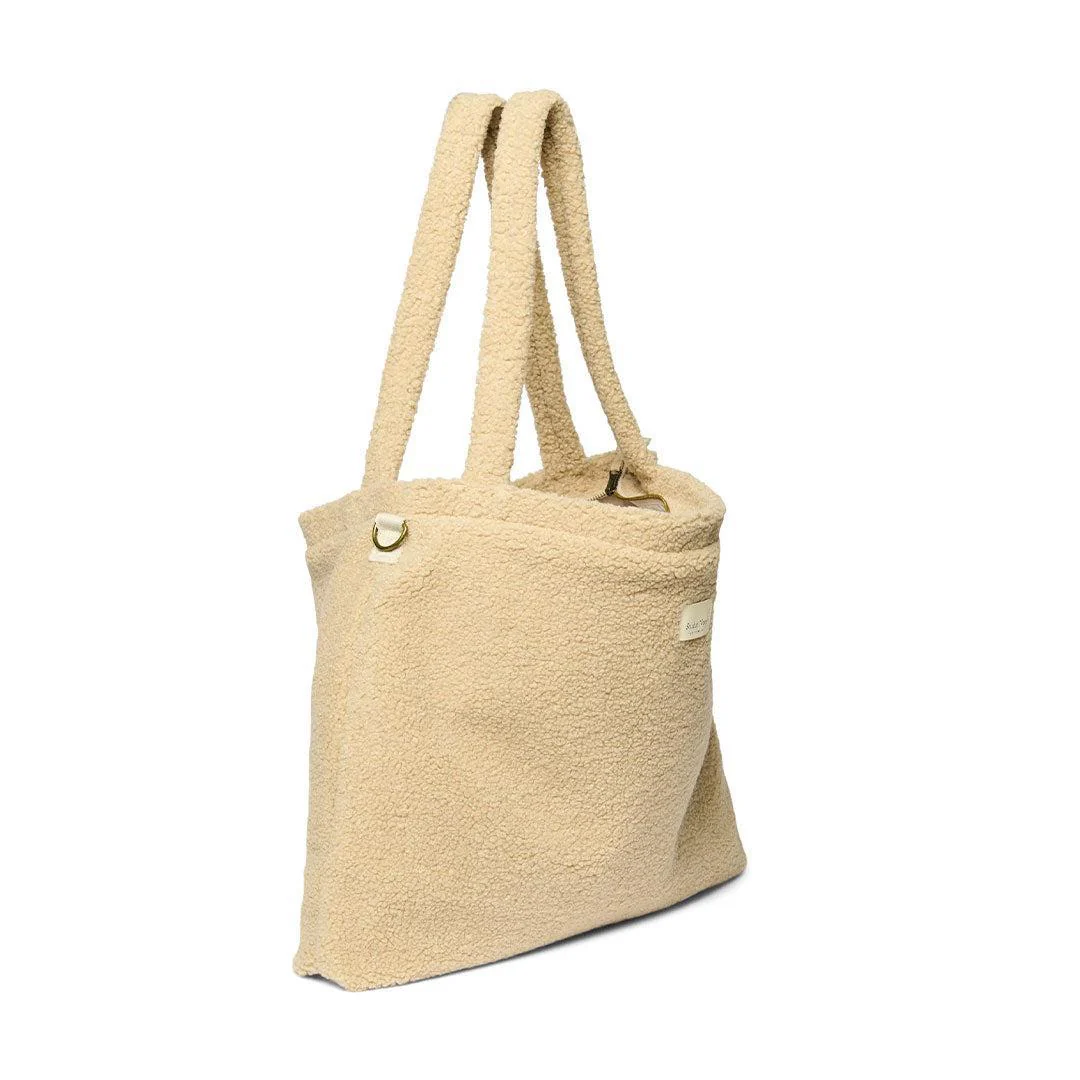 Studio Noos Ecru Teddy Diaper Bag - Ecru - Image 3