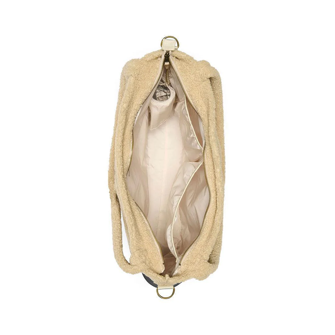 Studio Noos Ecru Teddy Diaper Bag - Ecru - Image 4