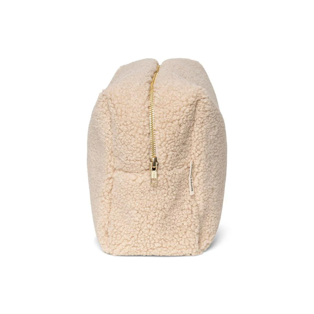 Studio Noos Ecru Teddy Toiletry Bag - Ecru - Image 5