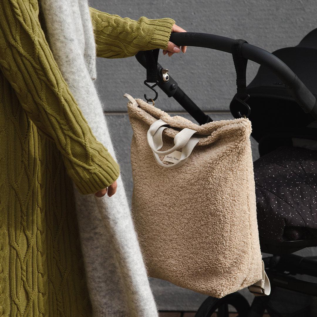 Studio Noos Teddy Adult Backpack + Stroller Straps - Ecru - Image 3