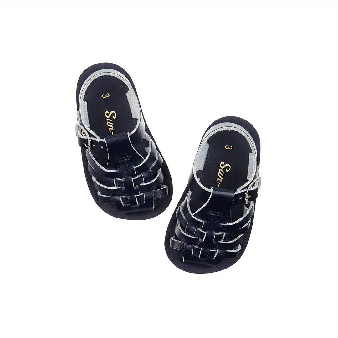 Salt-Water Sun-San Kids Sandals - Sailor - Navy - Image 3