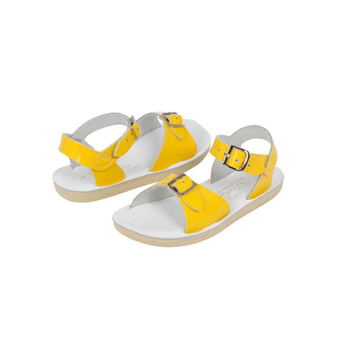 Salt-Water Sun-San Kids Sandals - Surfer - Shiny Yellow - Image 3