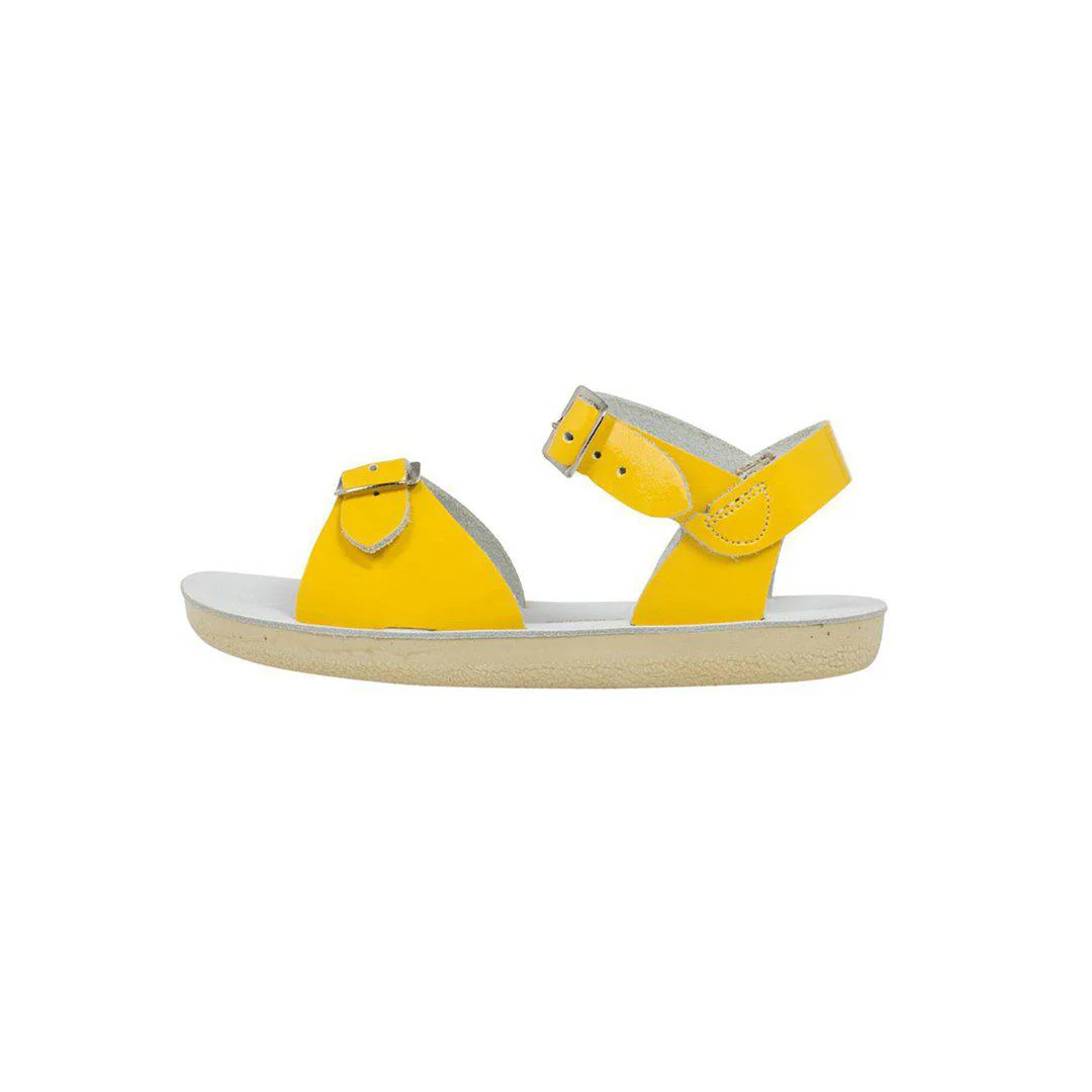 Salt-Water Sun-San Kids Sandals - Surfer - Shiny Yellow - Image 5