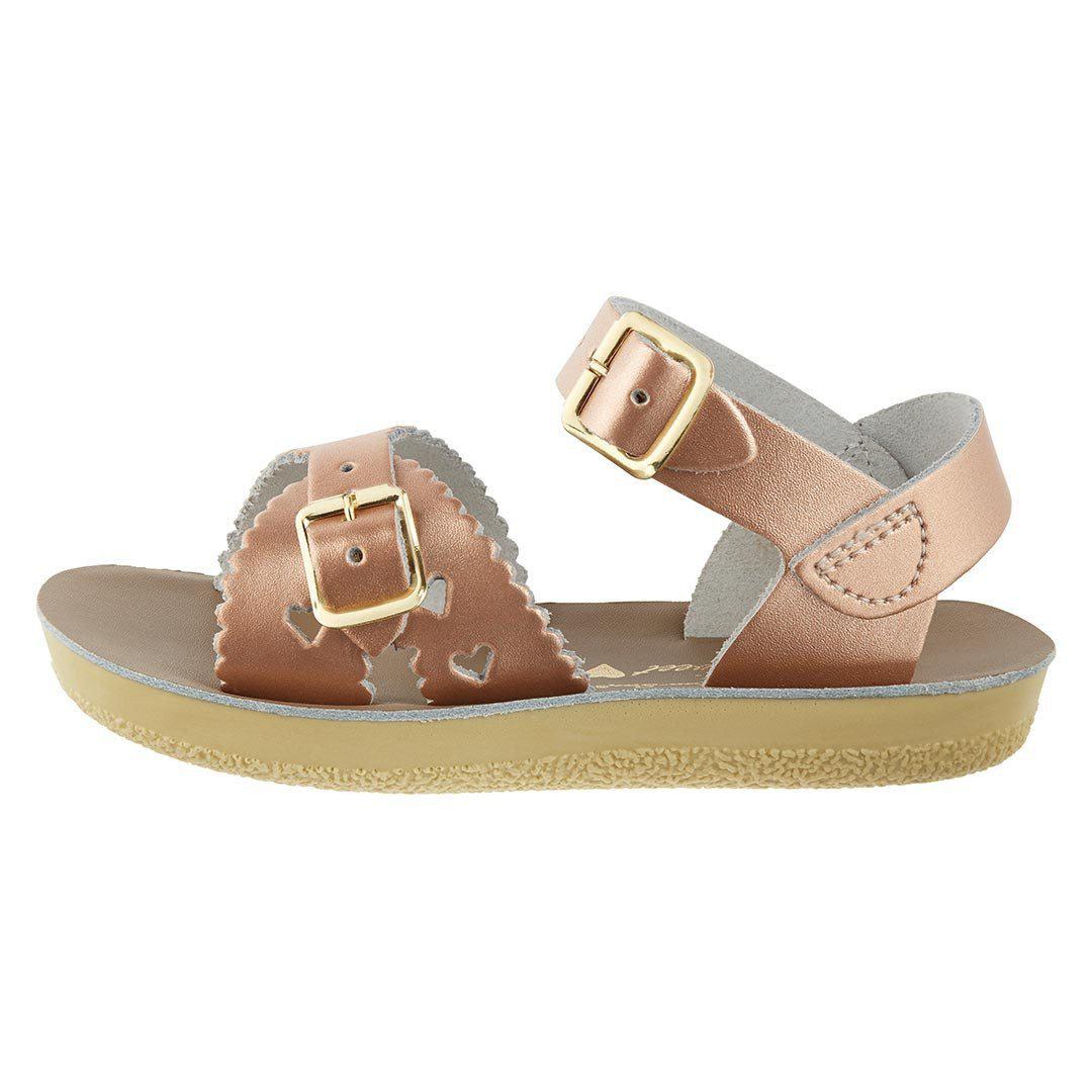 Salt-Water Sun-San Kids Sandals - Sweetheart - Rose Gold - Image 4