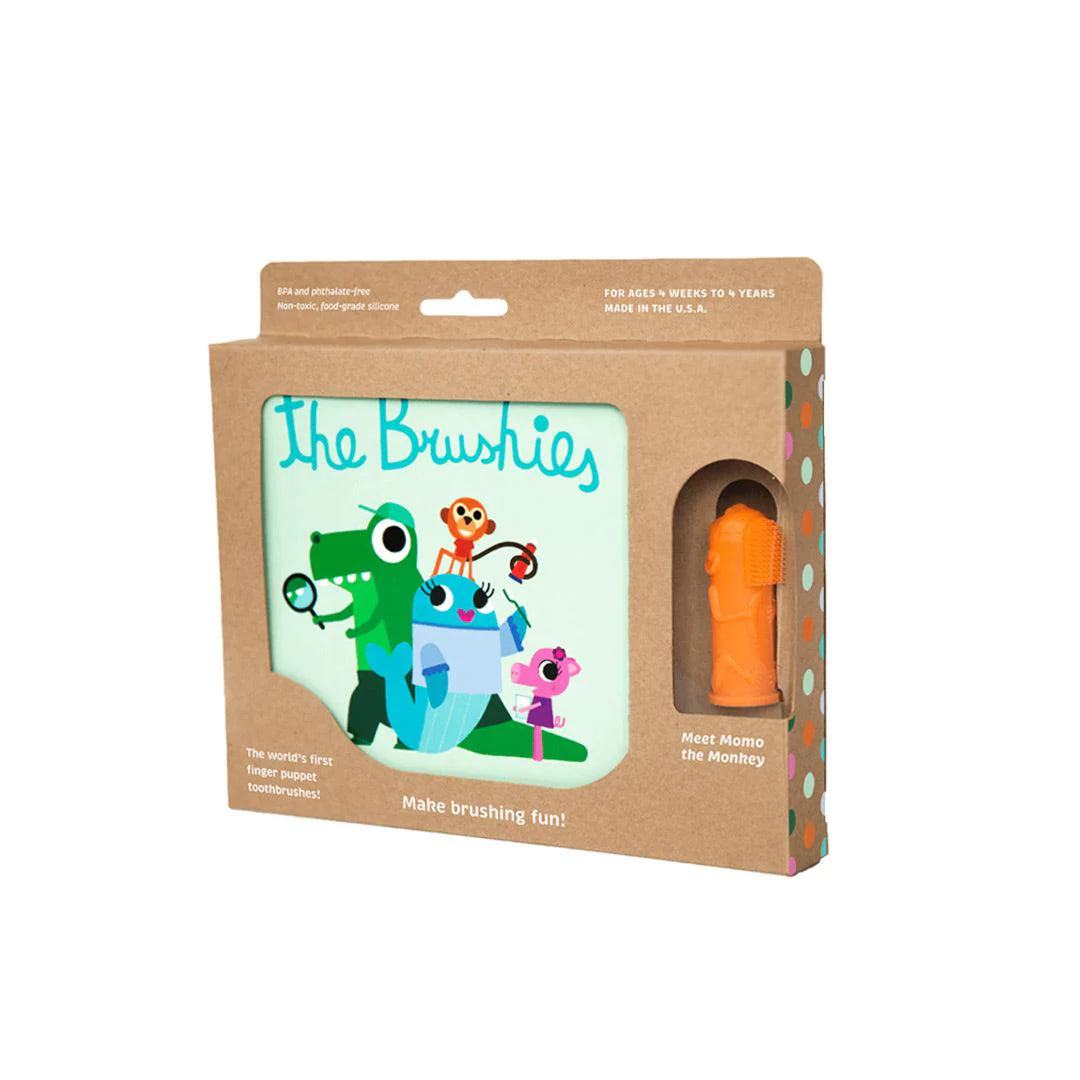 The Brushies - Brushie Toothbrush + Book Set - Momo