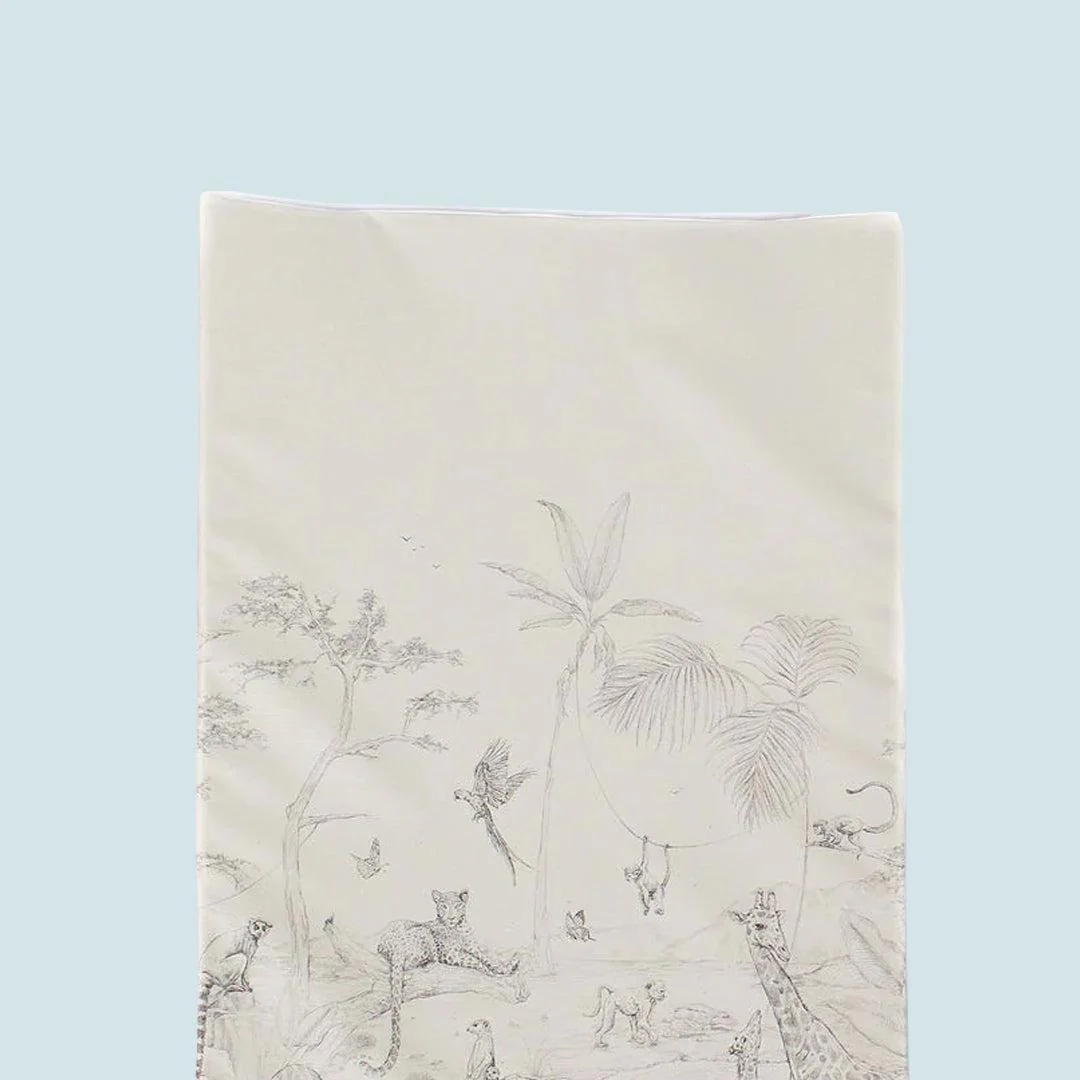 The Little Bumble Co. Anti Roll Changing Mat - Animal Paradise