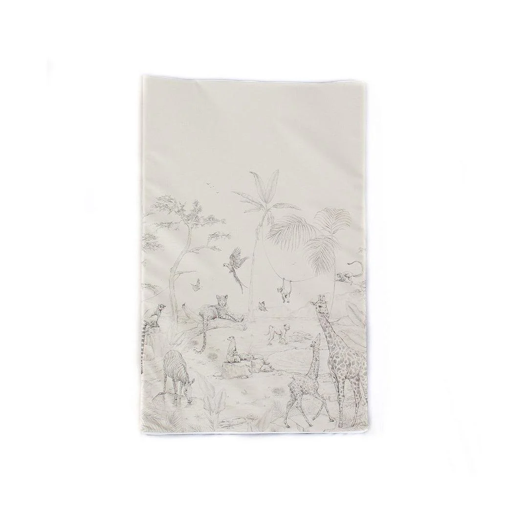 The Little Bumble Co. Anti Roll Changing Mat - Animal Paradise - Image 2