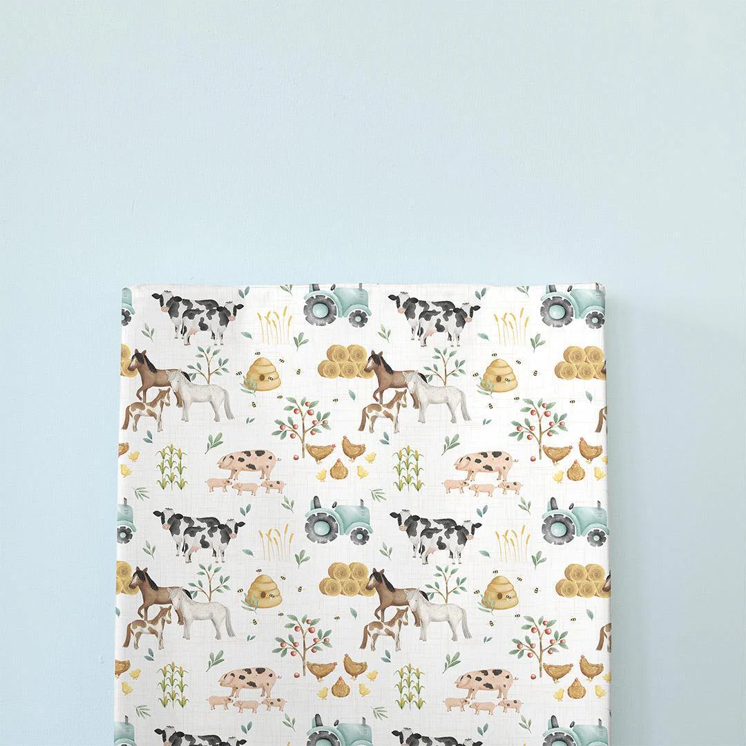 The Little Bumble Co. Anti Roll Changing Mat - Farm Yard