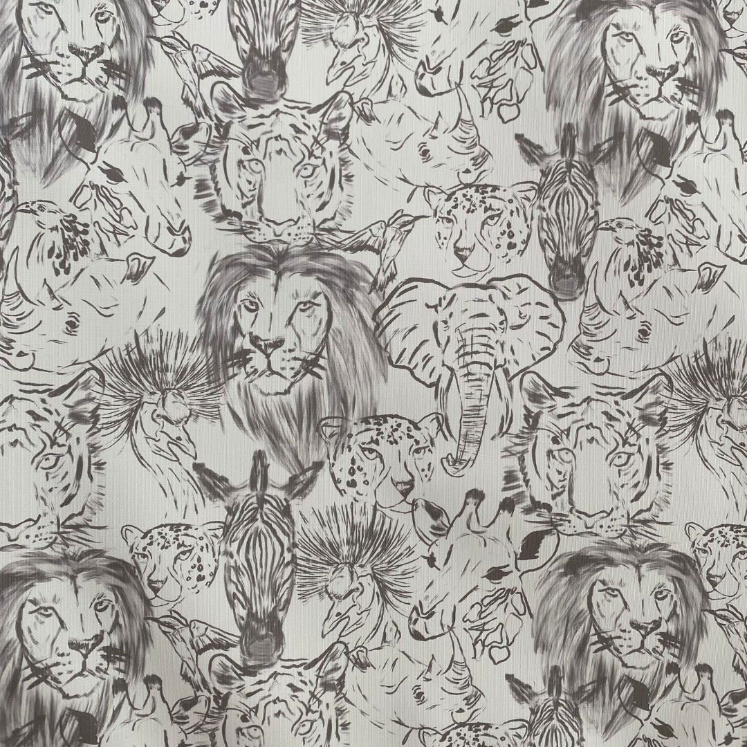 The Little Bumble Co. Anti Roll Mat - Safari Animal Faces - Image 3