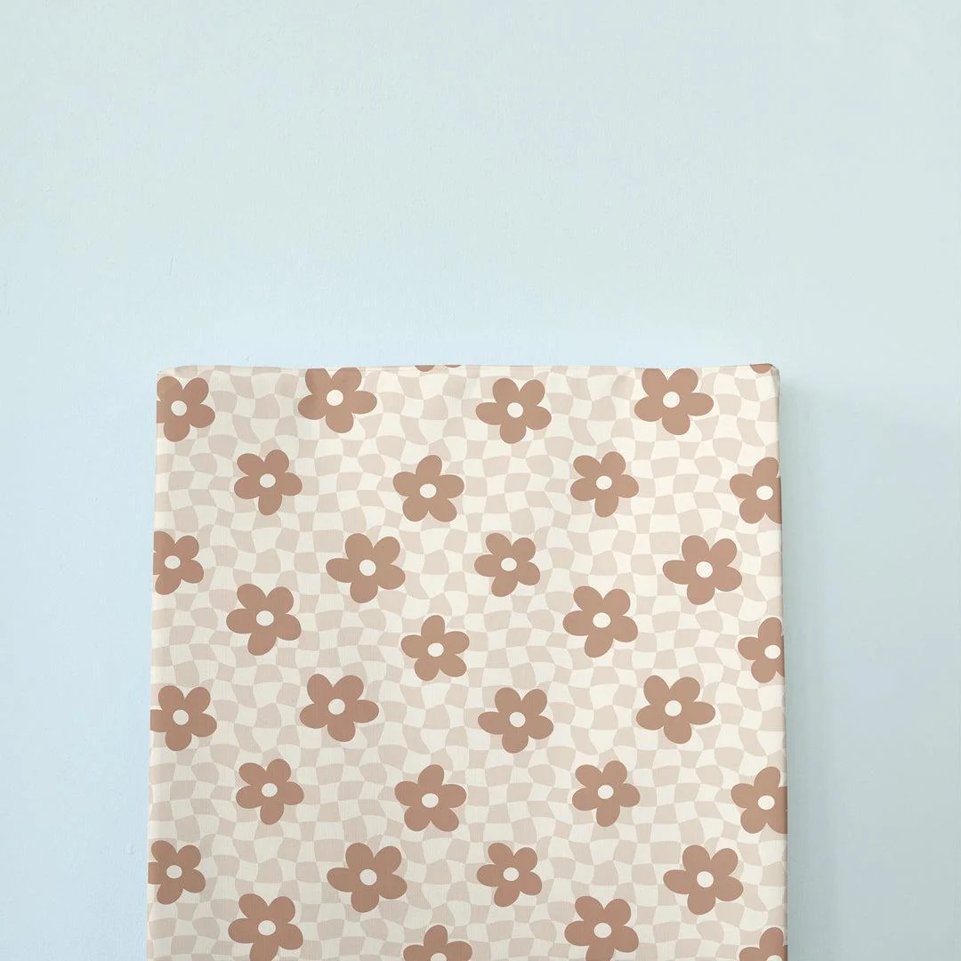 The Little Bumble Co. Anti Roll Mat - Wavy Check Floral