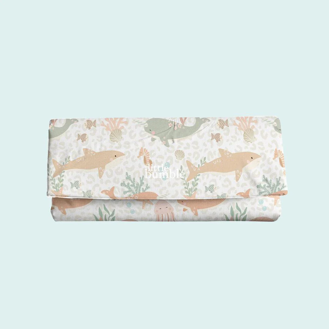 The Little Bumble Co. Travel Changing Mat - Pastel Ocean