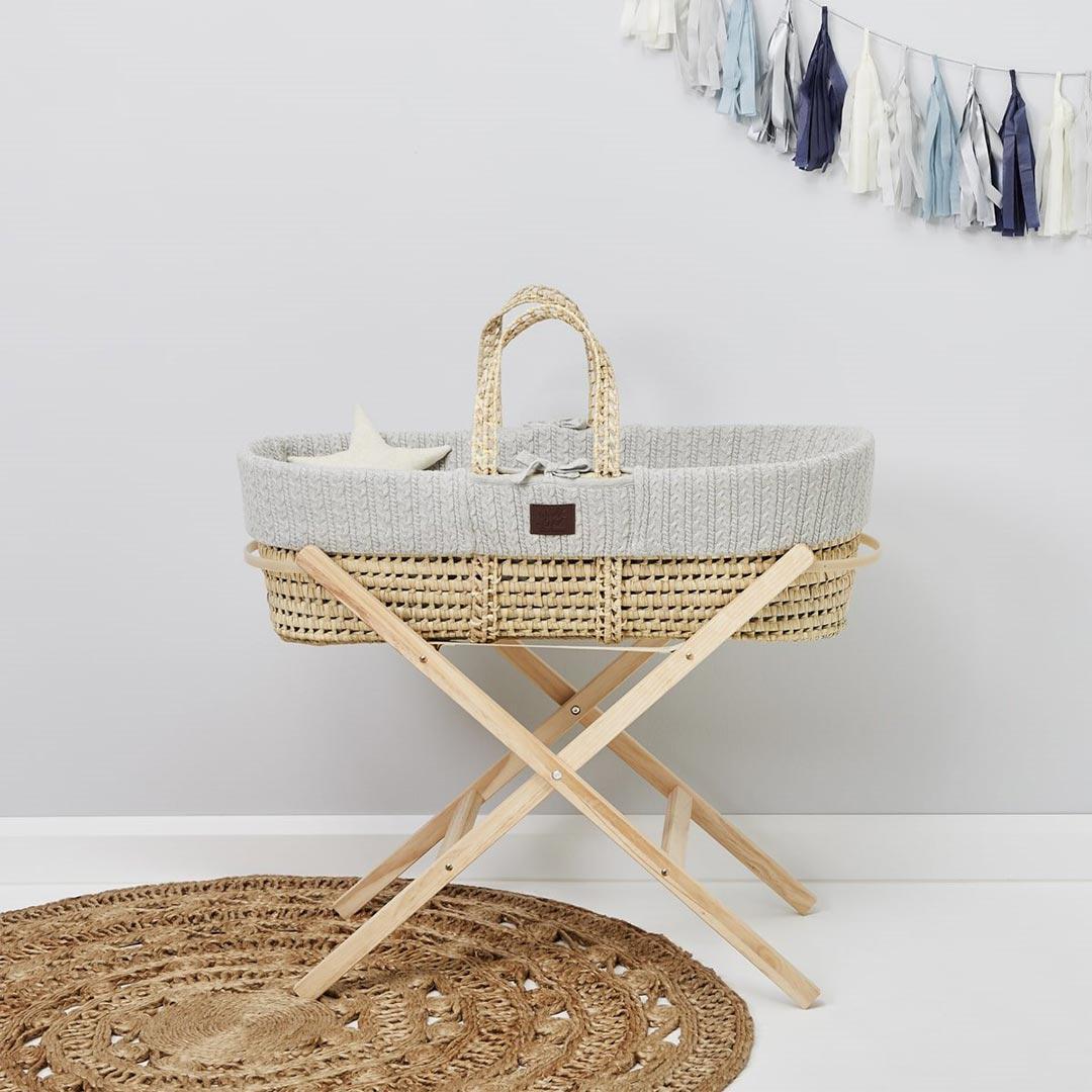 The Little Green Sheep Moses Basket Stand - Natural - Image 3