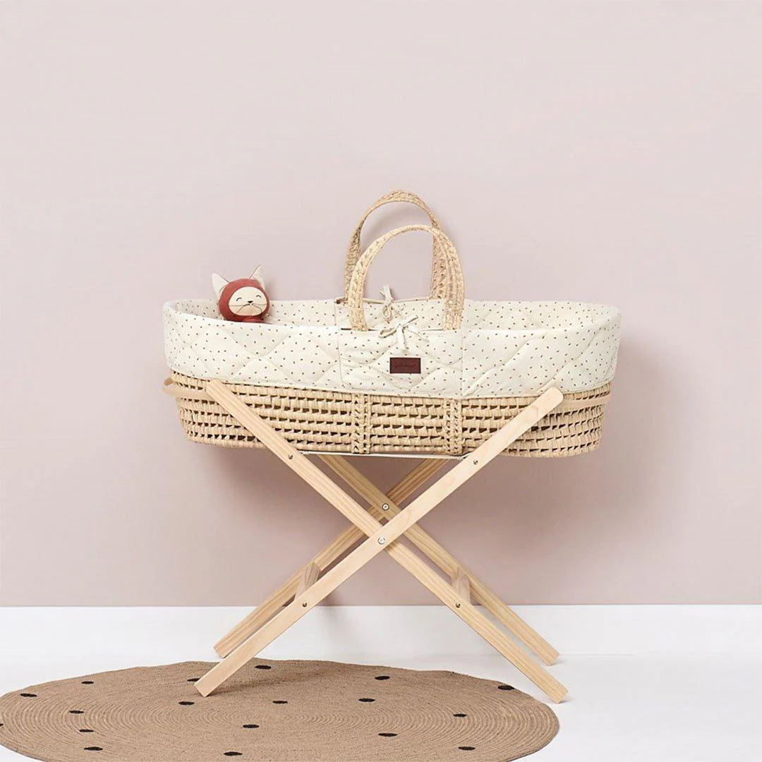 The Little Green Sheep Moses Basket Stand - Natural - Image 4
