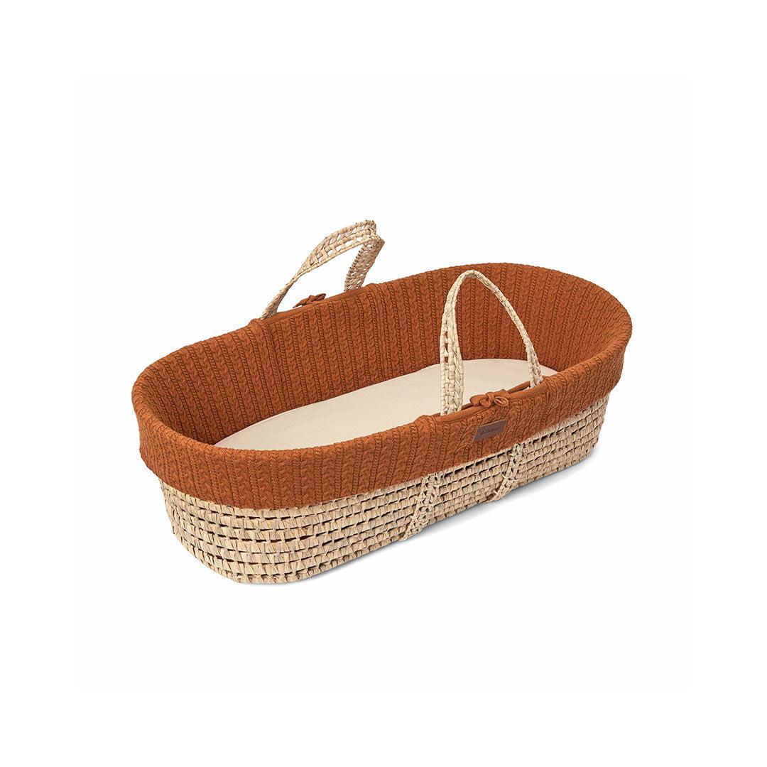 The Little Green Sheep Natural Knitted Moses Basket - Mattress + Static Stand - Image 14