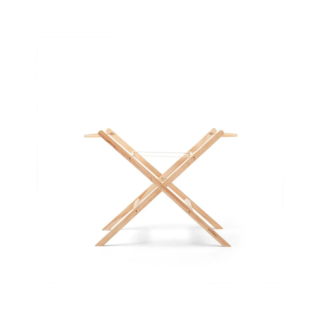 The Little Green Sheep Natural Knitted Moses Basket - Mattress + Static Stand - Image 8