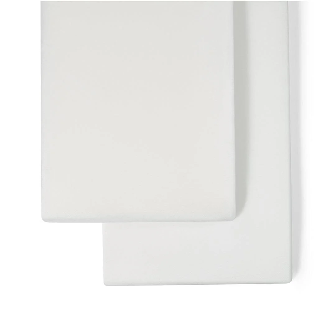 The Little Green Sheep Twin Pack Crib Sheets - White