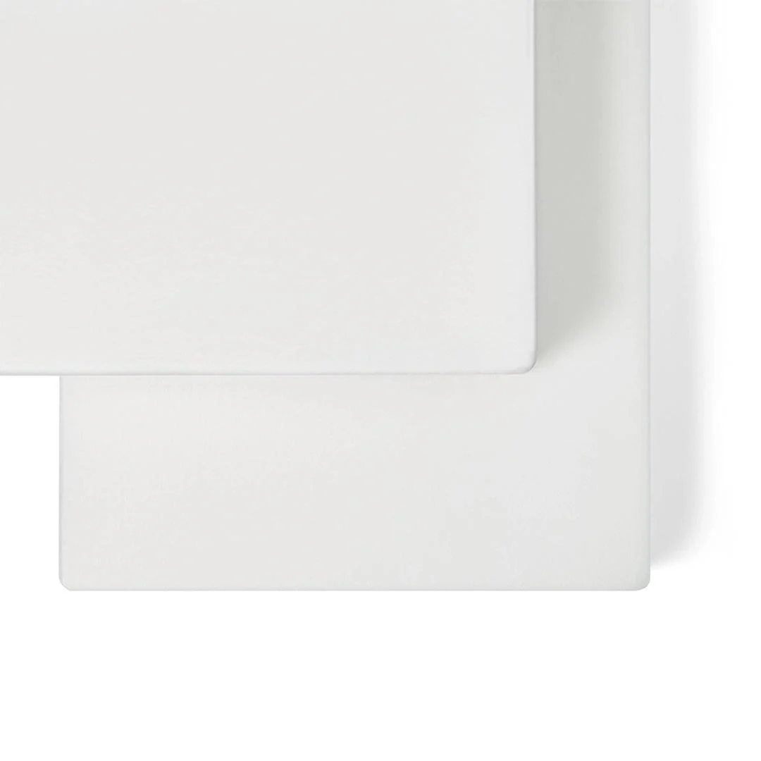 The Little Green Sheep Twin Pack Stokke/Leander Cotton Fitted Cot Sheets - White
