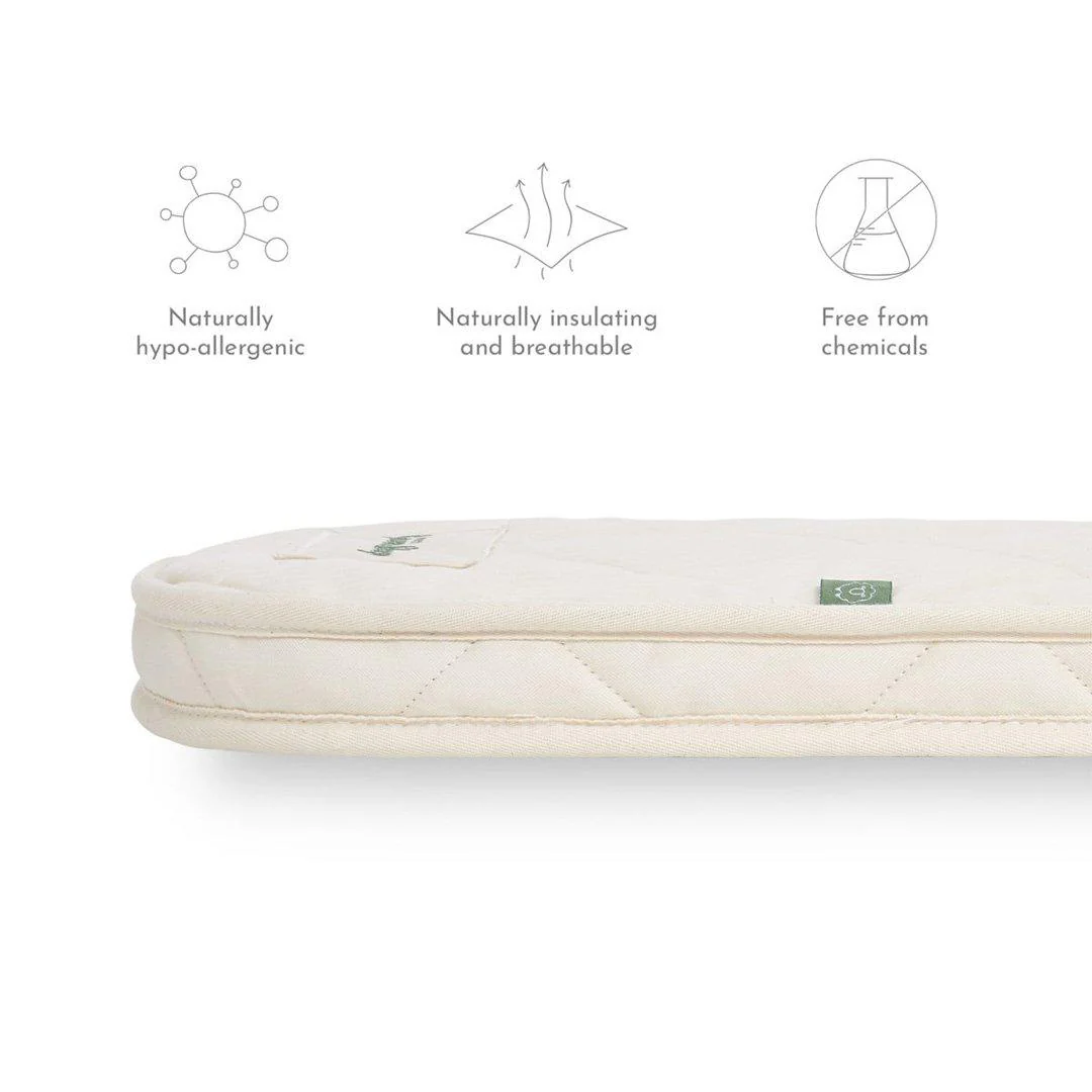 The Little Green Sheep Twist Natural Cot Bed Mattress 77x132cm - Image 5