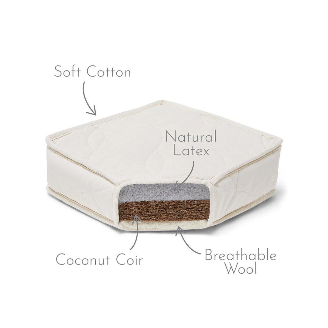 The Little Green Sheep Twist Natural Cot Bed Mattress - Mamas & Papas 400 - Image 3