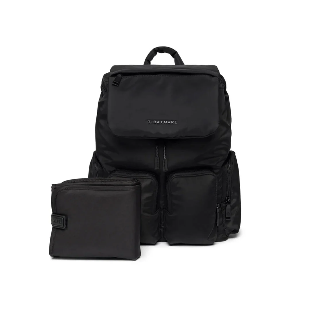 TIBA + MARL Alto Changing Backpack - Black - Image 7