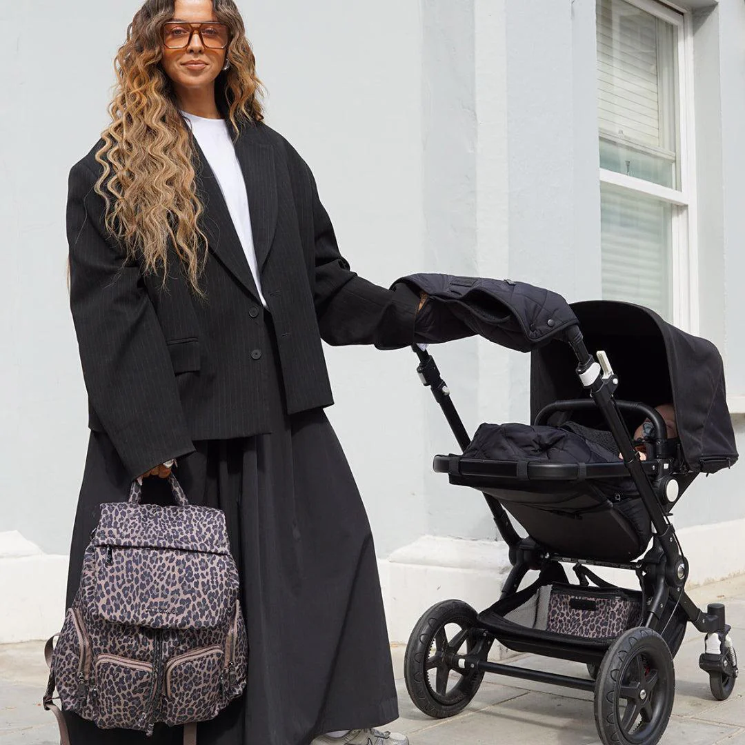 TIBA + MARL Alto Changing Backpack - Tonal Brown Leopard - Image 2