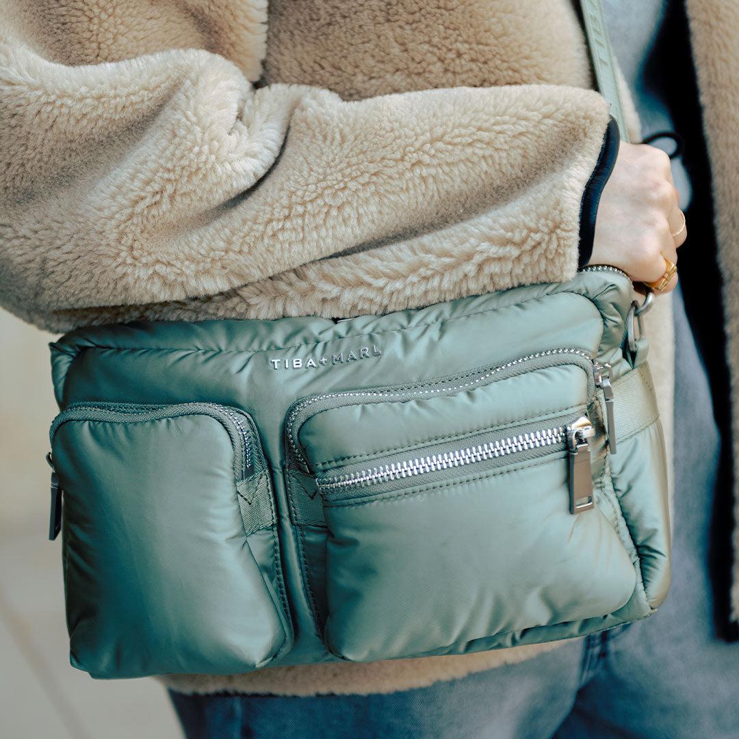 TIBA + MARL Axel Buggy Organiser / Changing Bag - Sage - Image 2