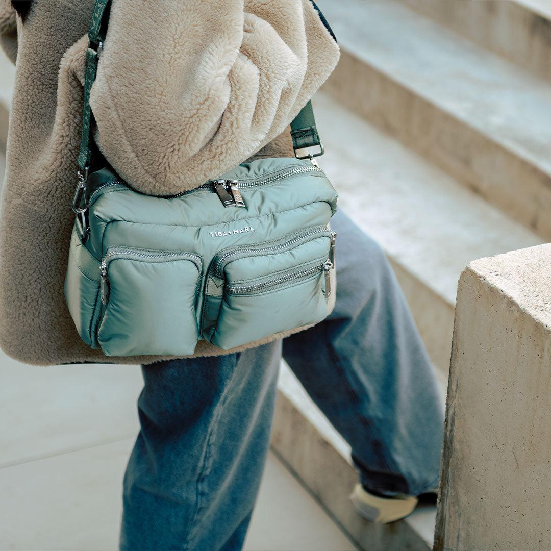 TIBA + MARL Axel Buggy Organiser / Changing Bag - Sage - Image 5