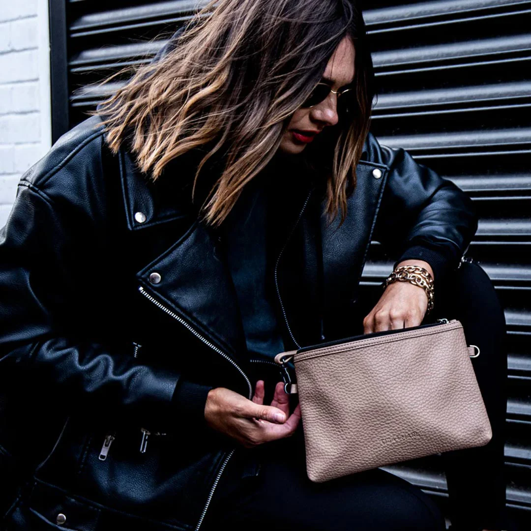 TIBA + MARL Cross Body Bag - Taupe - Image 2