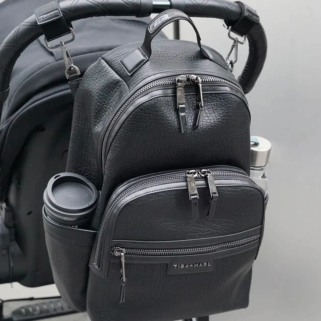 TIBA + MARL Elwood Twin 2.0 Changing Backpack - Black - Image 3