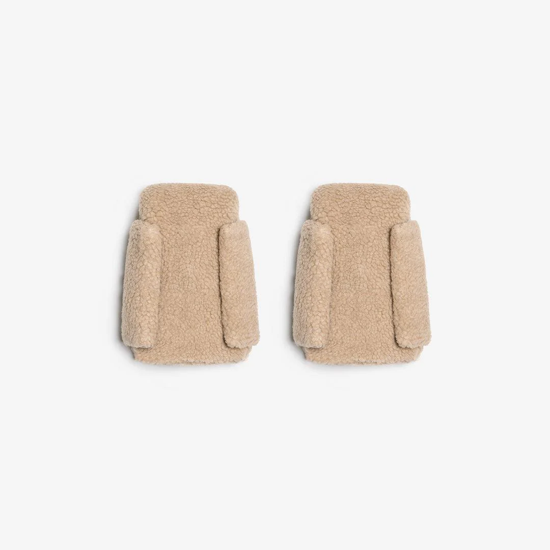 TIBA + MARL Handmitts - Beige Borg - Image 2