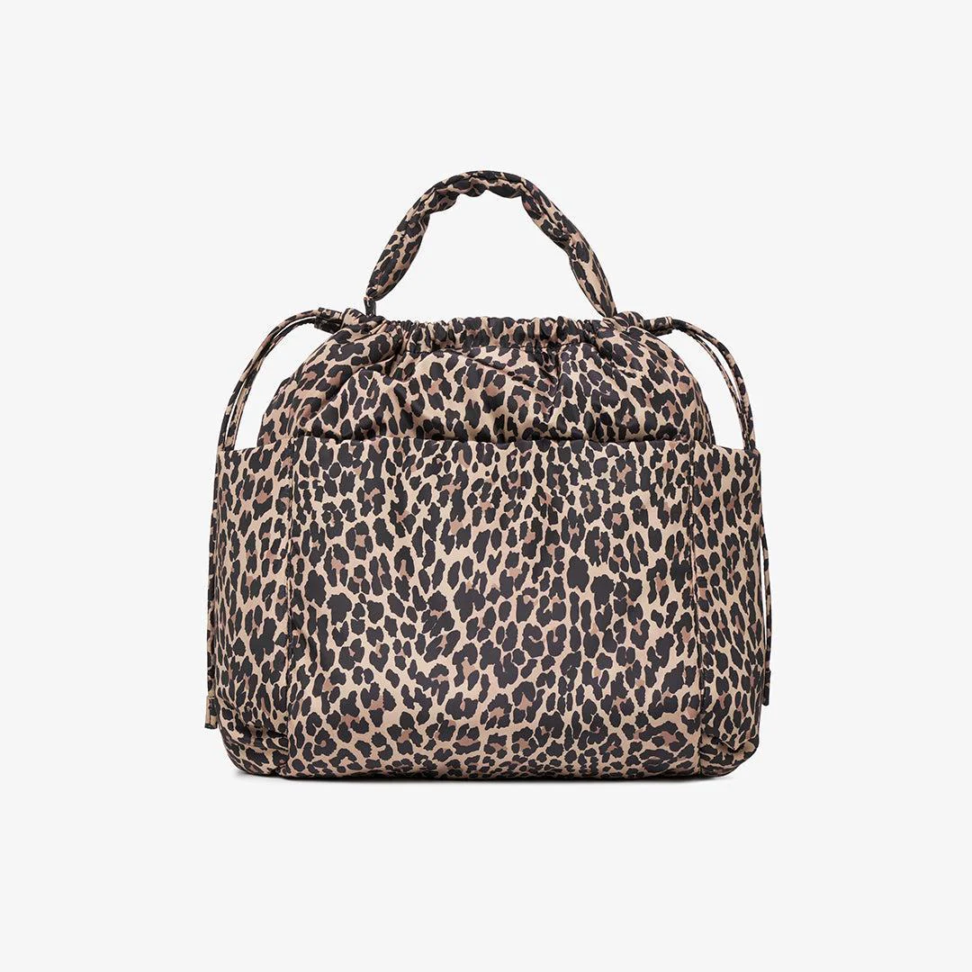 TIBA + MARL Luna Drawstring Tote Changing Bag - Leopard - Image 6