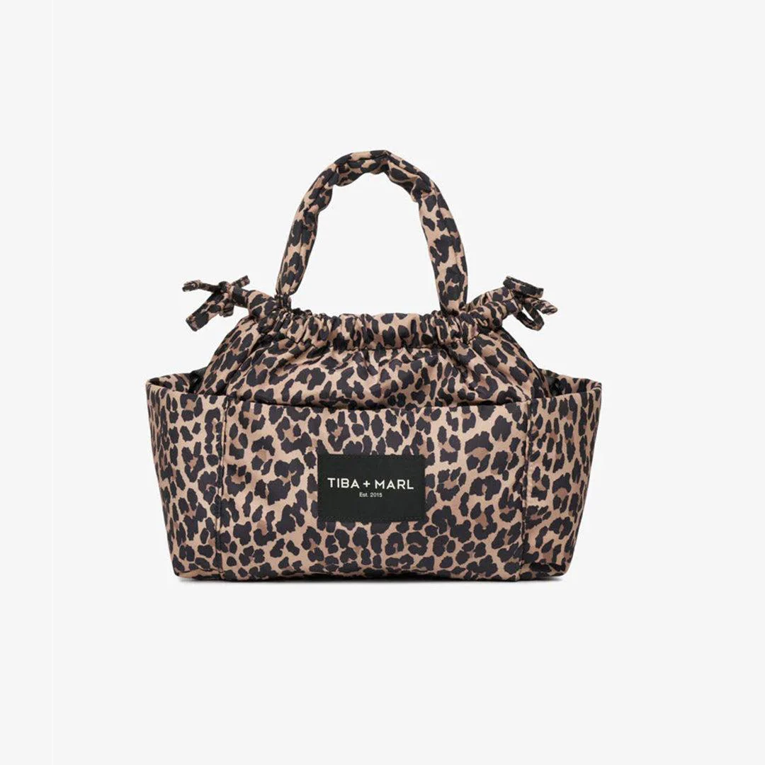 TIBA + MARL Mini Luna Drawstring Stroller Bag - Leopard