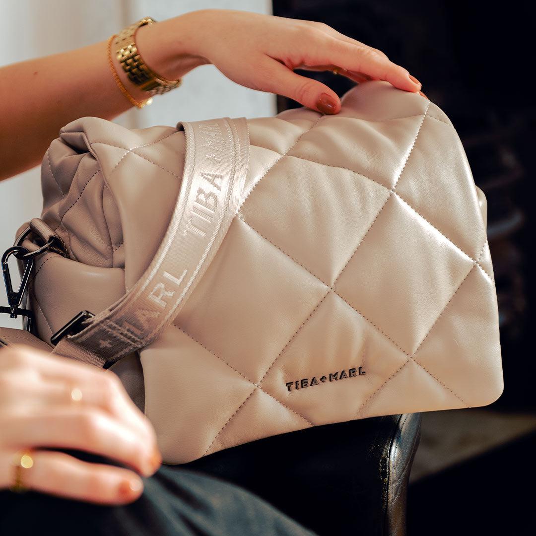 TIBA + MARL Nova Eco Compact Quilted Changing Bag - Oyster - Image 5