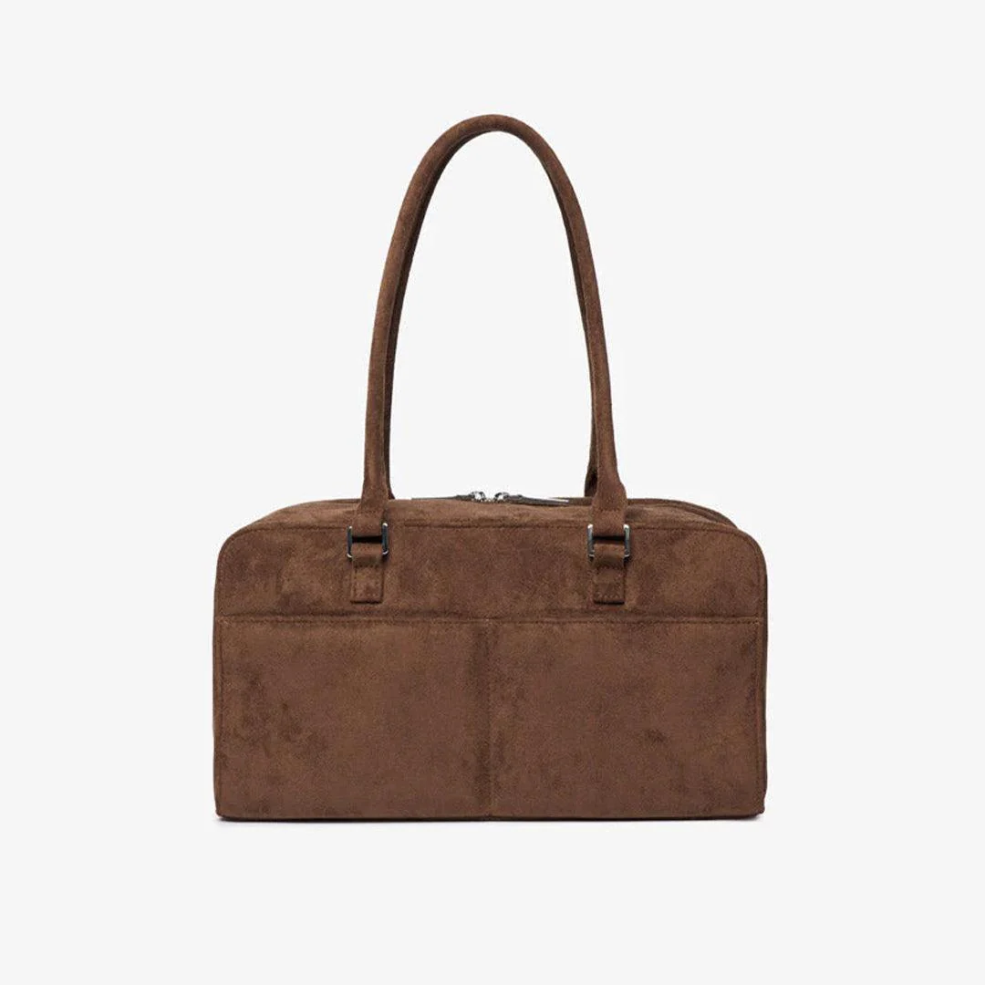 TIBA + MARL Riley Compact East-West Changing Bag - Brown Faux Suede - Image 6