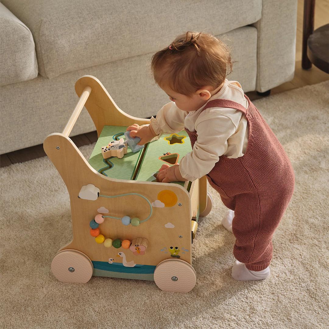 Tiny Love Farmers Funday Push & Play Wooden Walk Behind - Image 2