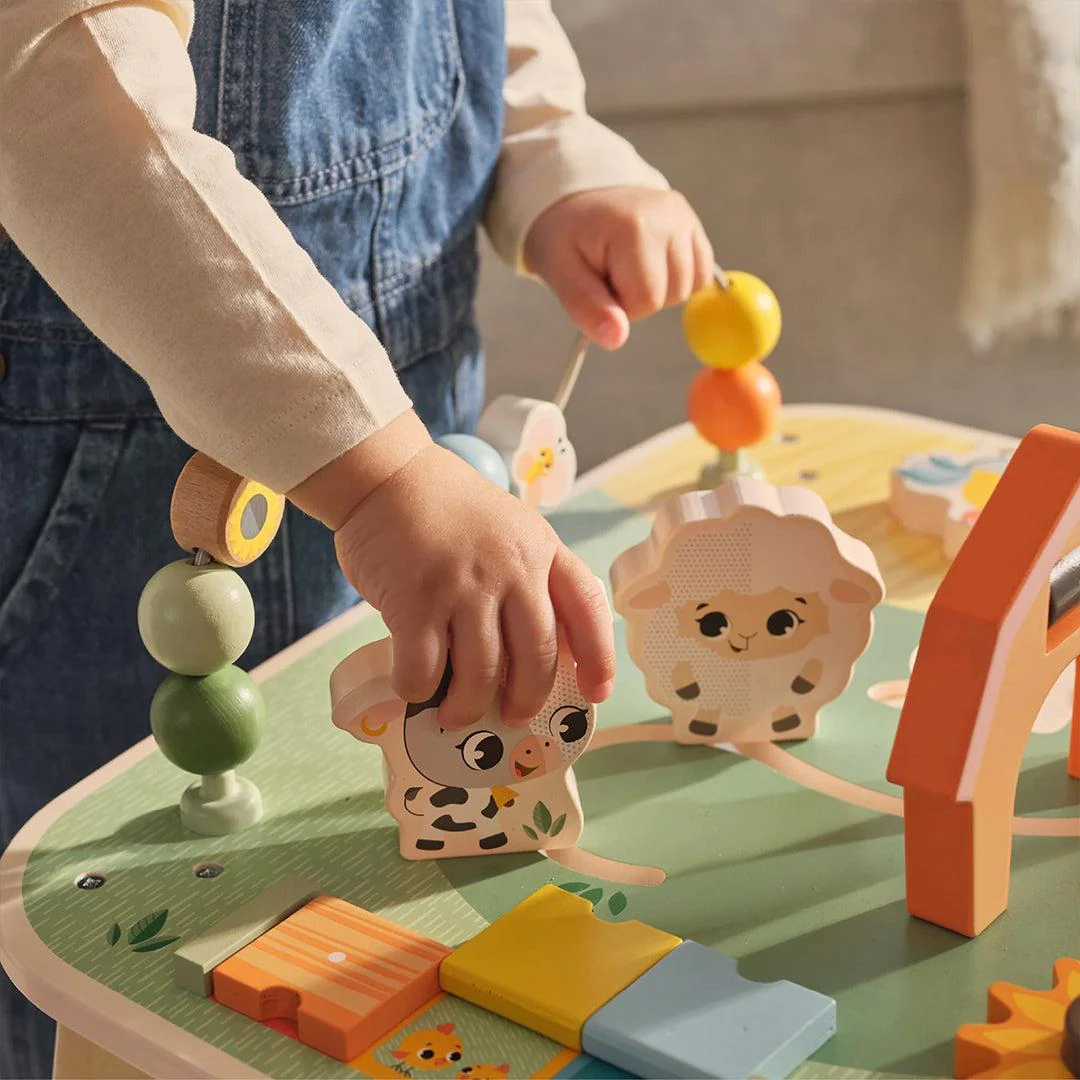 Tiny Love Farmers Funday Wooden Activity Table - Image 3