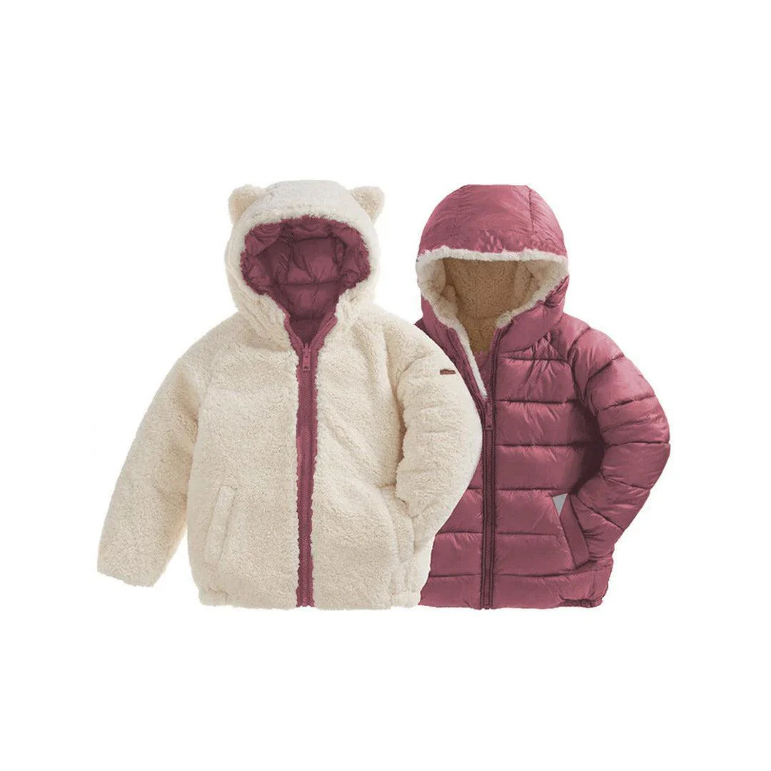 TOASTIE EcoReversible Puffer (Sherpa)  - Berry