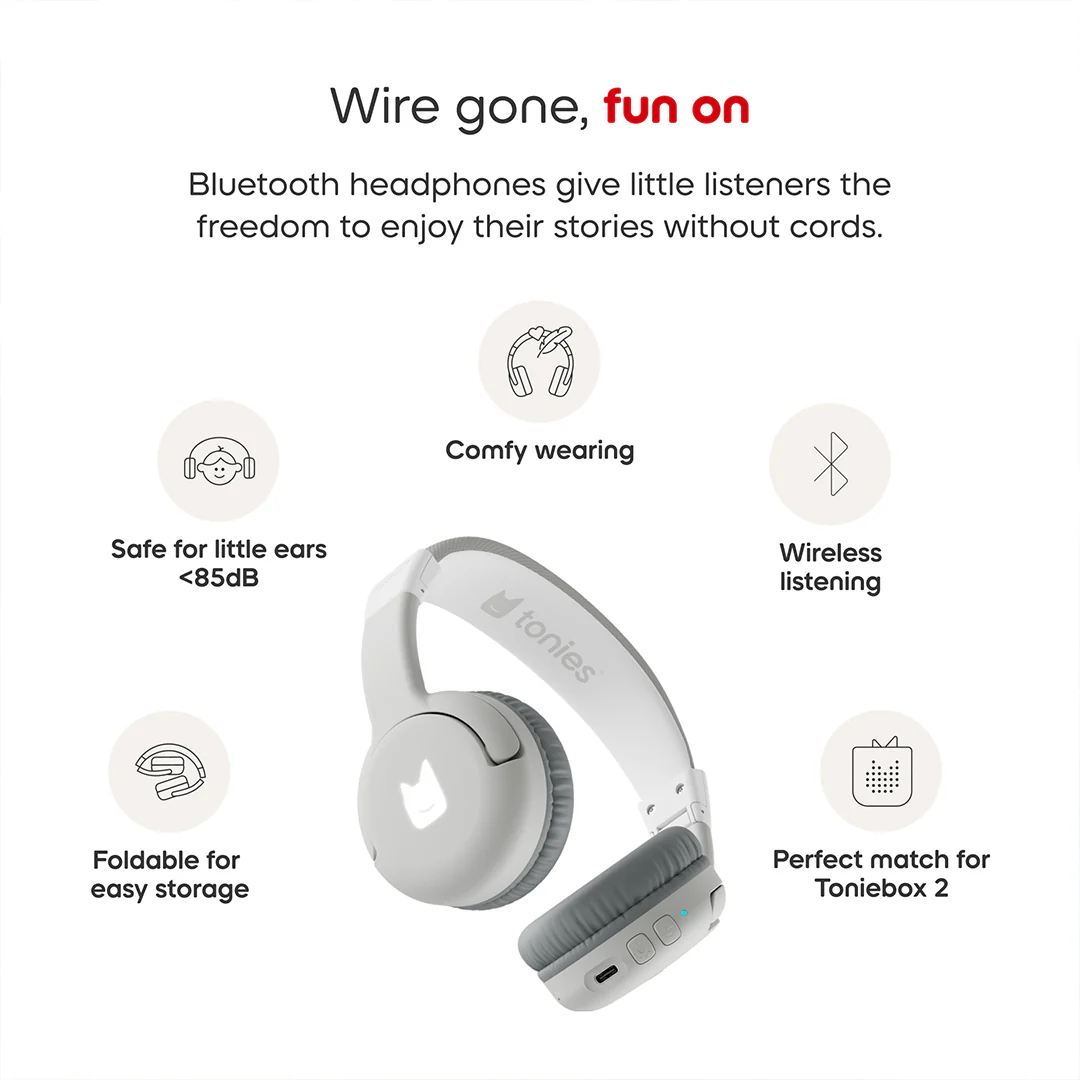 Tonies Toniebox 2 Bluetooth Headphones - Grey - Image 3