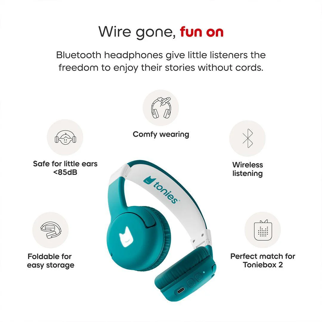 Tonies Toniebox 2 Bluetooth Headphones - Teal - Image 4