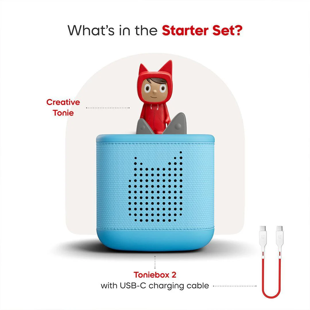 Tonies Toniebox 2 Starter Set with Creative Tonie Rubie - Blue - Image 3