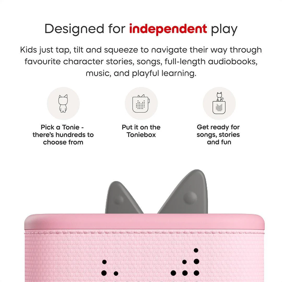 Tonies Toniebox 2 Starter Set with Creative Tonie Rubie - Pink - Image 6
