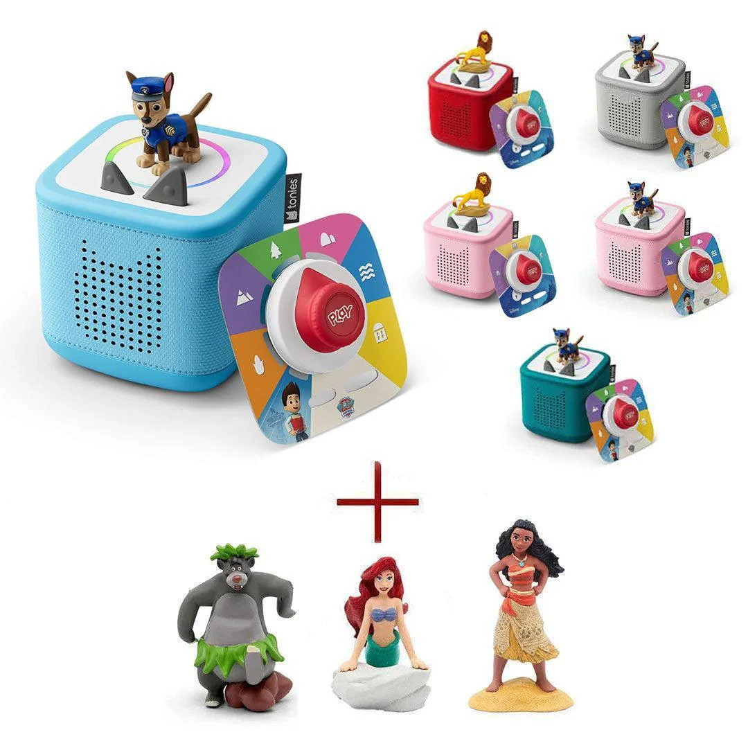 Tonies Toniebox 2 | Create Your Own Tonieplay Bundle: Select a Set + 3 Characters